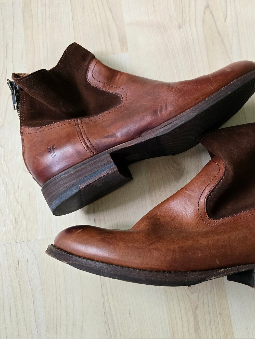 Frye Womens Jamie Zip Boot Redwood Size 7 - Picture 4 of 12